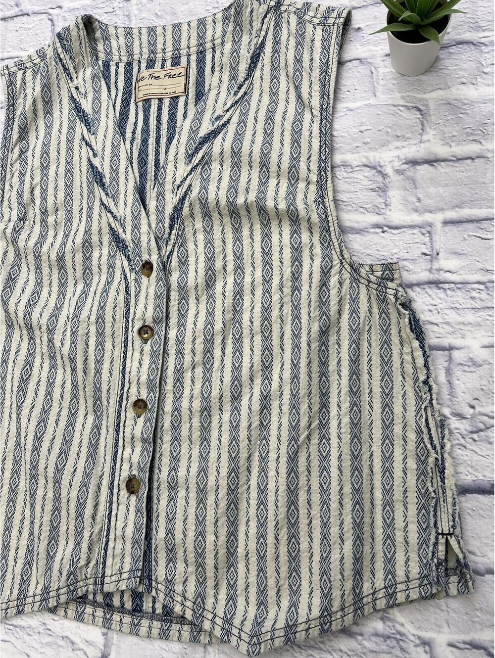We the Free Boho Spellbound vest cotton/linen - Picture 6 of 9